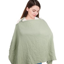 Muslin Nursing Covers for Baby Breastfeeding, Adjustable Privacy Nursing Apro...