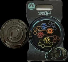 Disney Parks 2025 TRON Lightcycle Run Blue Red Yellow Orange Team Pin OE