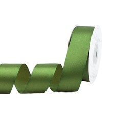 1-inch x 25-Yards Olive Green Satin Ribbon Single Face Polyester for Gift Wrap