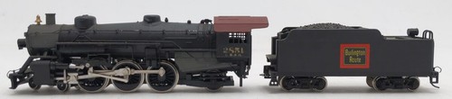Locomotora de vapor Mehano escala HO CB&Q personalizada y licitadora #2851 EX | Zustand: Used