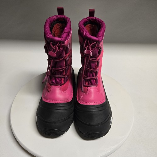 North Face Schneestiefel Jugend Mädchen 5 rosa Therma Filz plus isoliert Winter Regen - Bild 5 von 13
