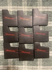 X 9 OEM Nintendo NES Logo Dust Covers Game Cases Sleeves Official Authentic OG