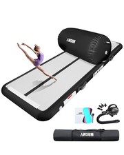 10/13ft Inflatable Gymnastics Mat Air Roller Barrel Tumble Track Tumbling Mat...
