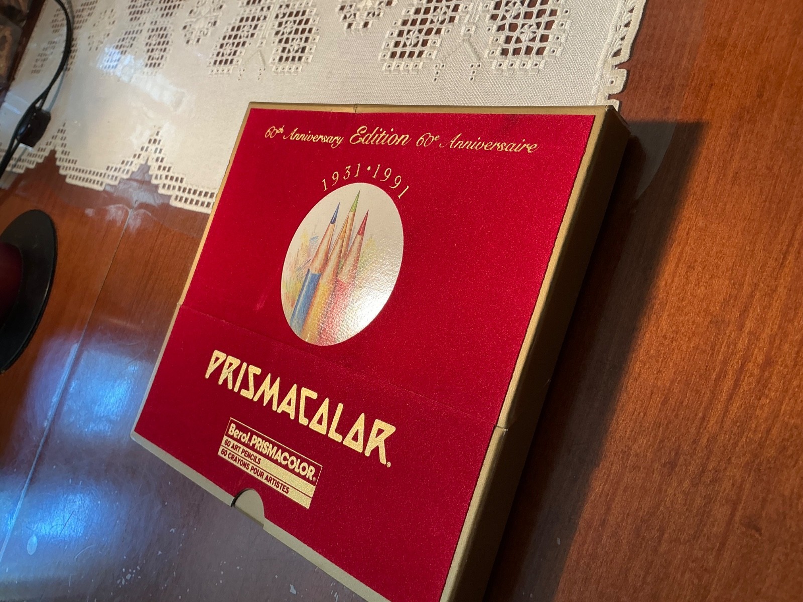 VINTAGE Canada Prismacolor BEROL 60th anniversary no 960 Velvet Box RARE - NEW