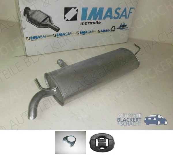 Imasaf Auspuff Endtopf + Anbauteile für Qashqai 2.0 + 4WD 2007-2013-image