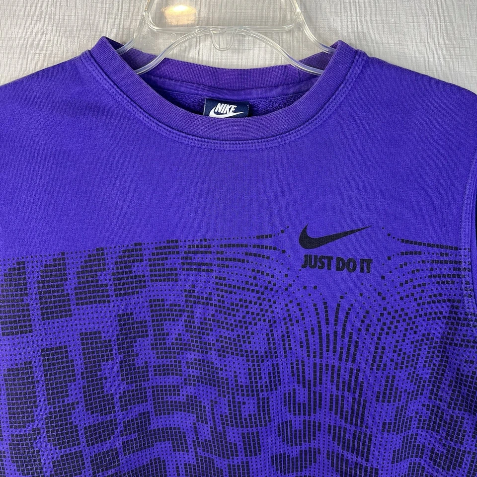 Sudadera Nike vintage para mujer púrpura talla pequeña JUST DO IT Foto 2 de 4