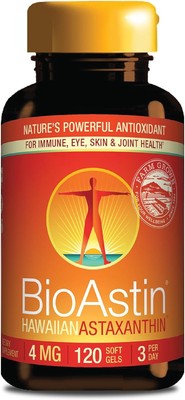 Nutrex Hawaii BioAstin Hawaiian Astaxanthin - 4mg, 120 120 Count (Pack of 1) 