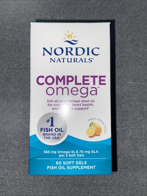 Nordic Naturals Complete Omega 565mg Lemon Flavor - 60 Soft Gels