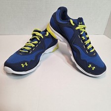 Youth Under Armour Size 6Y Running Shoes Blue/Yellow Look Unworn