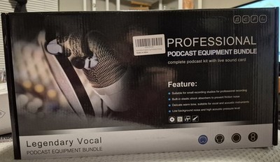 Podcast Equipment Bundle Audio Interface with All in One Live Sound Card