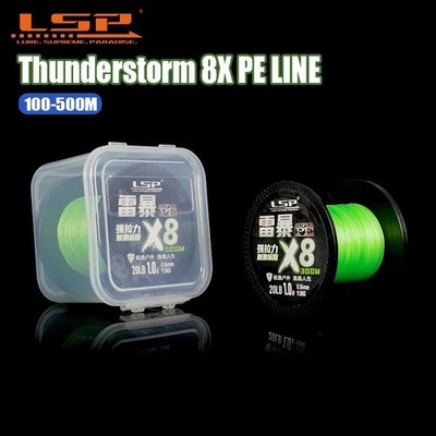 Dorisea Never Fade 8 Strands Fluorescent Green PE Braided Fishing line 100-500m