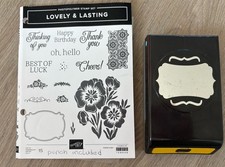 Stampin Up Lovely  Lasting Stamp Set And Punch