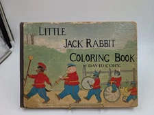 1935 David Cory Little Jack Rabbit Coloring Book NO65 Platt & Munk Children’s 