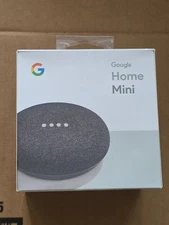 Google Home Mini Smart Assistant - Charcoal (GA00216-US) - Brand New