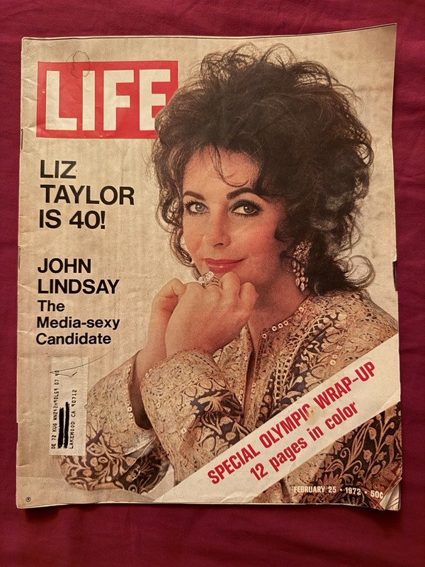 Life magazine February 25 1972 ELIZABETH TAYLOR ~  Olympics