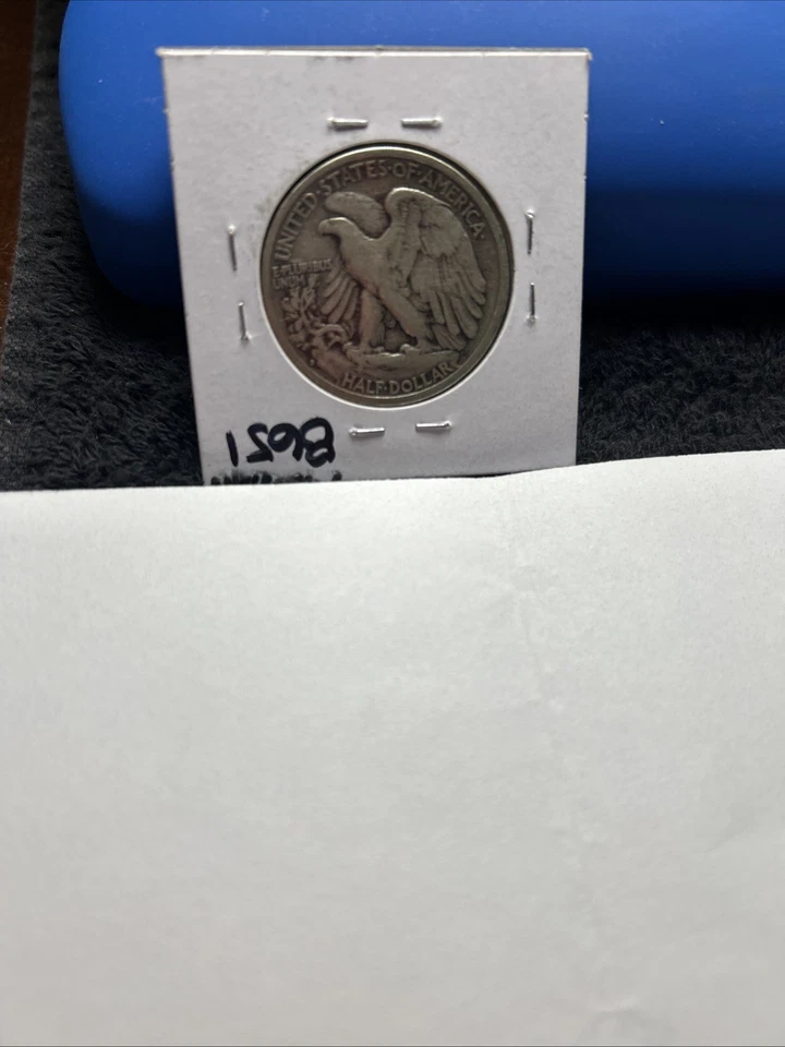 Medio dólar Walking Liberty 1929-S, 90 % plata, Casa de la Moneda de San Francisco Foto 2 de 2