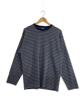 nanamica BATONER Long Sleeve T Shirt M Cotton GRY Striped BN 24FM 111