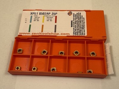 Zenit Carbide Inserts XPET 0502AP Z6P Qty 10