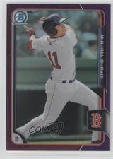 2015 Bowman Draft Chrome Purple Refractor 129/250 Michael Chavis #133 2l4