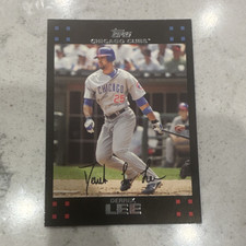 Topps 2007 #523 Derrek Lee Chicago Cubs Baseball Card Facsimile Signature