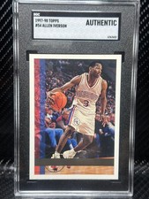 Allen Iverson Topps #54 RC ERROR NO NAME 1/1 SUPER RARE 67676(5+2)=7 67 🔥🔥SGC#