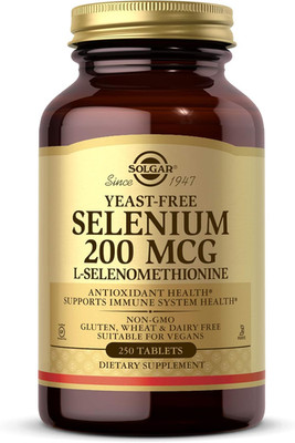 Yeast-Free Selenium 200 Mcg, 250 Tablets - Supports Antioxidant & Immune System