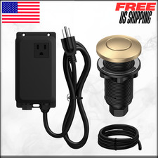 Garbage Disposal Air Switch Kit Sink Top Button Delta Champagne Bronze Easy 1PK