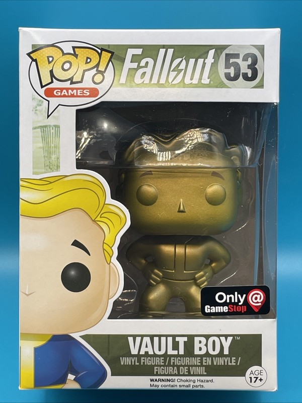 Funko Pop! Vinyl: Fallout - Vault Boy - (Gold) - GameStop (Exclusive) #53