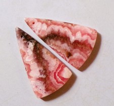50.70 Cts Natural Rhodochrosite Drilled Cabochon Match Pair Gemstone 34X19MM