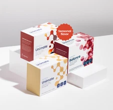 NEW Unicity Unimate LEMON Ginger & Apple Spice 30 Pkt ea & Balance 30 Pkt