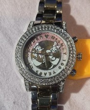 Disney 100 years of Wonder Donald and Daisy Duck watch, with a rhinestonel-accen
