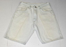 Vintage Wrangler Jean Shorts Size 30 90s Pale Blue Wash Western Wear Made USA