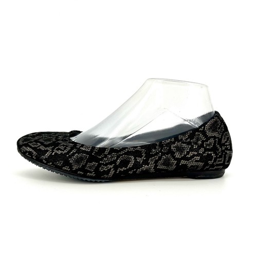 Vera Wang Black Gold Suede Ballet Flats (7.5) - Picture 2 of 8