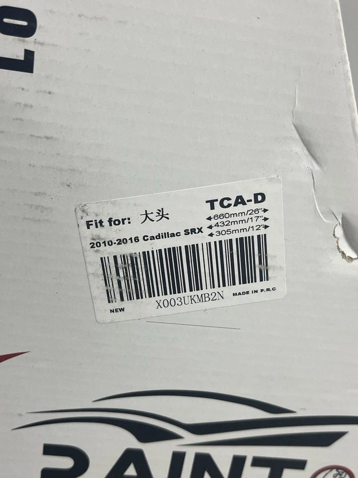 Conjunto de limpador RAINTOK TCA-D para Cadillac SRX 2010–2016 26”/17”/12” novo - Imagem 3 de 3