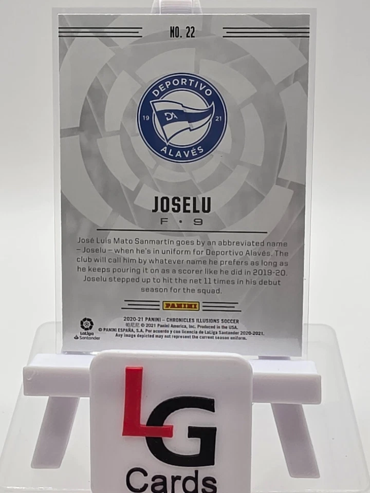 2020-21 Panini Chronicles - Illusions La Liga Joselu #22 Purple Astro - Image 2 of 2