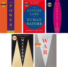Robert Greene 5 Book Set: Concise Power,Law,W...