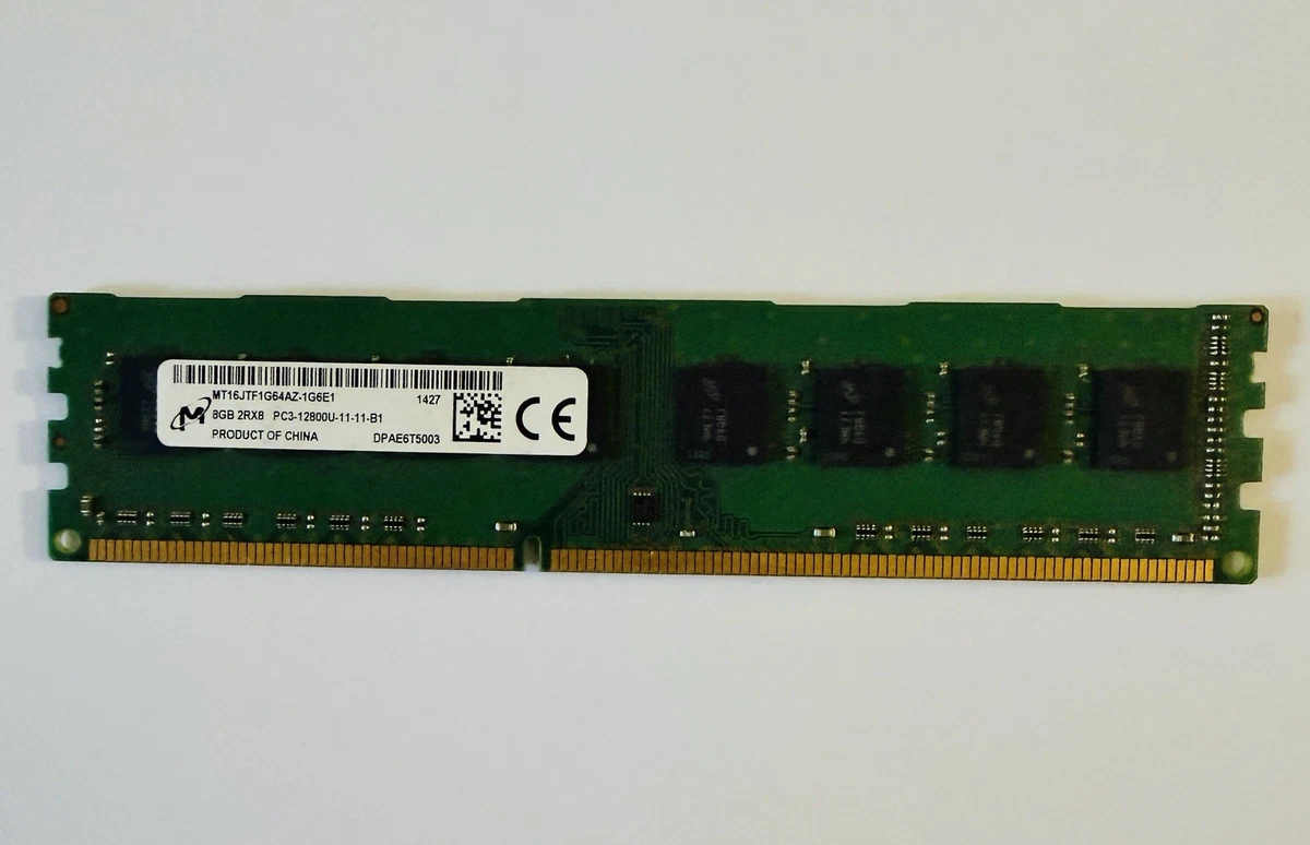 Micron DDR3 SDRAM 8 GB Capacity per Module Memory (RAM) for sale