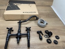 Kingston Brass KS127.AXBS Heritage 1.8 GPM Widespread Bridge - Black READ