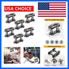 6 Pack Roller Chain Connecting Links, Non O-Ring Master Connector Link 520 Se...