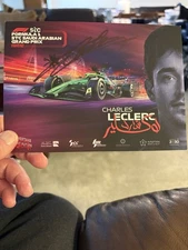 Charles Leclerc Signed Saudi Arabia 2024 GP Autograph/Handout Postcard