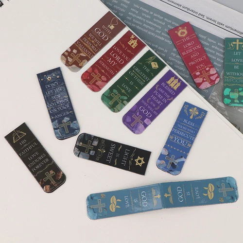 12pcs Aesthetic Motivational Bible Quotes Paper Bookmarks DIY Students Reade  GF