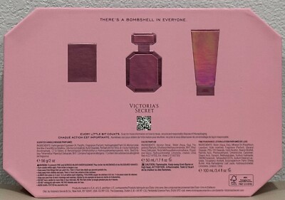 Victoria's Secret Bombshell Gift Set Candle Lotion Perfume New 100