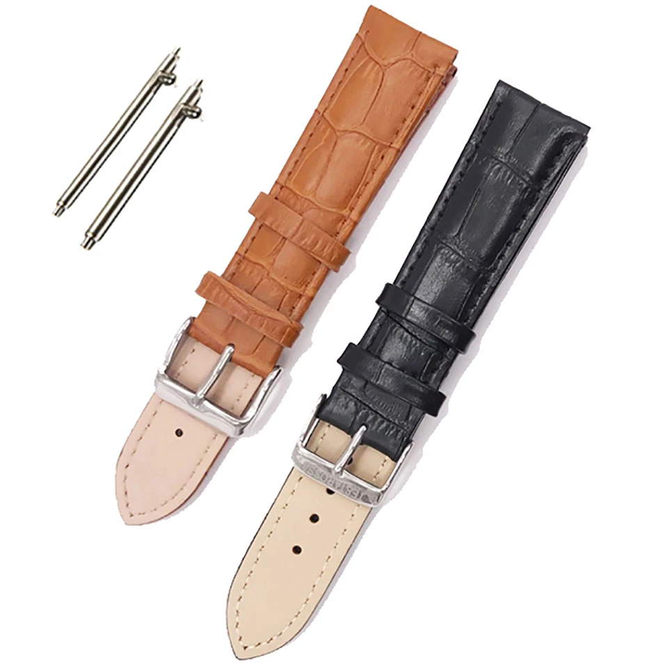 ✅CINTURINO OROLOGIO VERA PELLE UNIVERSALE DONNA UOMO 12 14 16 18 20 22 24MM✅ - Immagine 4 di 4