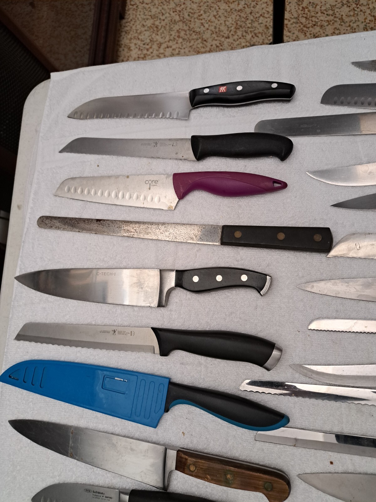 MASSAVE KITCHEN KNIFE LOT 60 PCS CHICAGO CURLERY HENCKEL + MORE RESALE LOT1 eBay