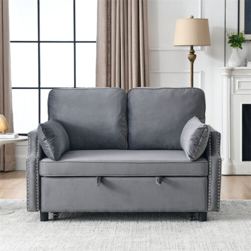 2-Seater Convertible Sleeper Sofa Bed Small Love Seat for Small Space Apartment