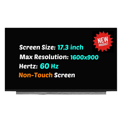 Écran LCD LED 17.3" 1600x900 - Dalle De Remplacement B173RTN03.0 30 Broches - Universel - Neuf