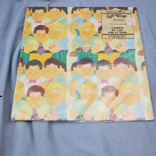 Rust Craft Greetings Vintage Wrapping Paper Sheets NIP New Masculine Men In Ties