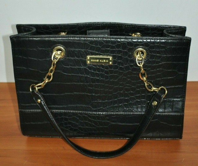 Black Anne Klein Handbag Excellent Condition eBay