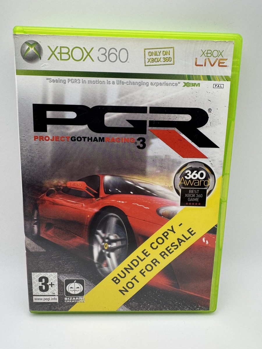 Xbox 360 PGR Project Gotham Racing 3 Video Game Microsoft Xbox 360