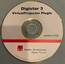 Digistar 3 VirtualProjector Virtual Projector Plugin 105 PC Computer Software CD